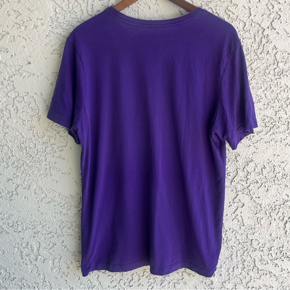 NIKE Dri-Fit “Just Do It” Retro Vintage Graphic Purple Short Sleeve Tee Mens Med - Picture 5 of 6